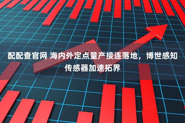 配配查官网 海内外定点量产接连落地，博世感知传感器加速拓界